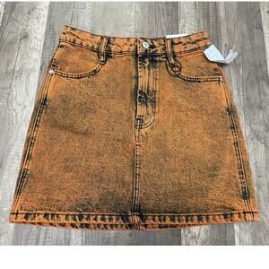ZARA High-Rise Mini Skirt – Burnt Orange (Size XS, NWT)